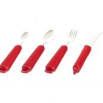 Set 4 cubiertos rojos Alzheimer