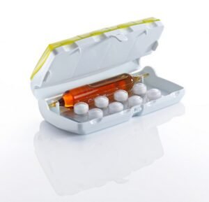 Pastillero diario con caja contenedora