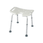 Taburete de ducha Bora 812267B con asiento en U
