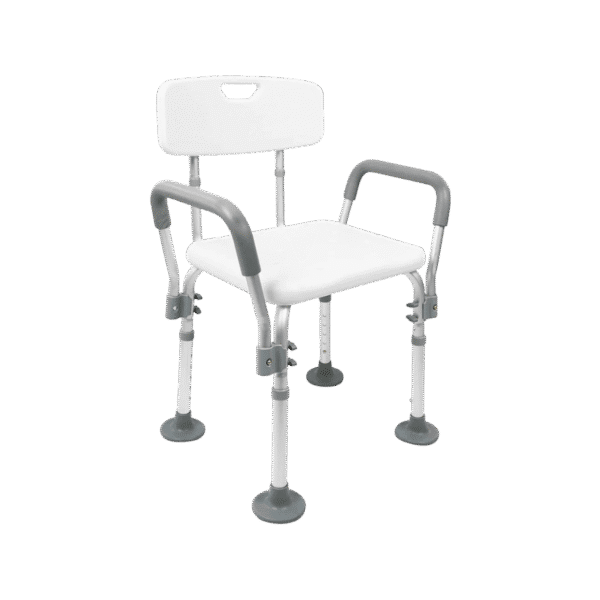 Silla de ducha con brazos P30029 regulable en altura