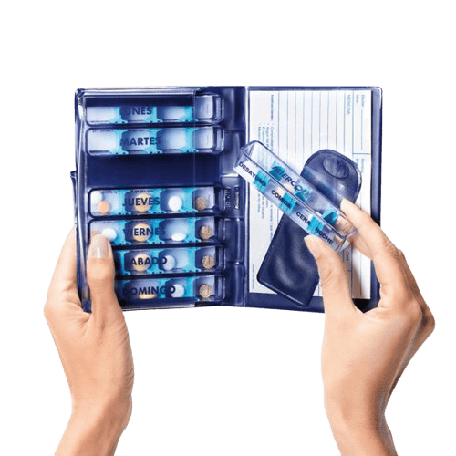 Pastillero semanal para medicación diaria