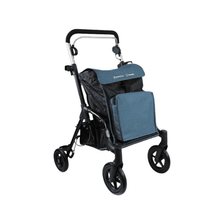 Andador KOMBY RP590 tipo carro con bolsa para 15 kg