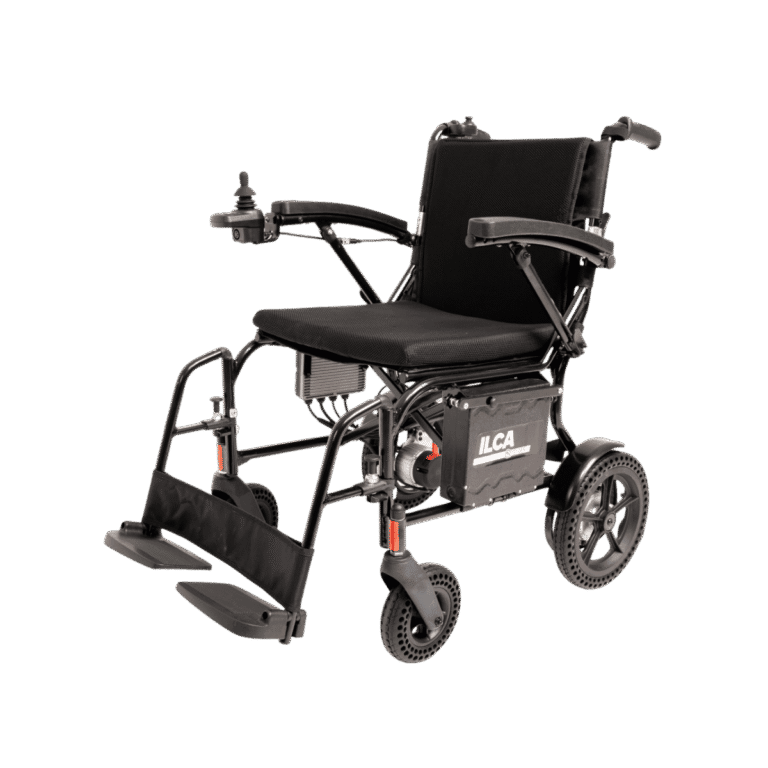 Silla eléctrica plegable ultraligera ILCA Avant Teyder con mando Bluetooth para acompañante